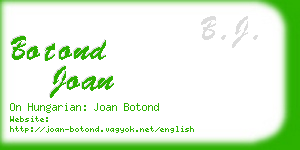 botond joan business card